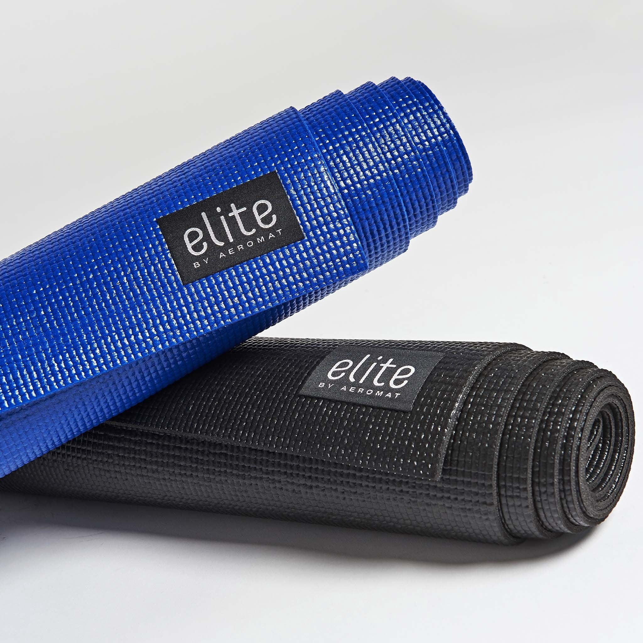 AEROMAT  Elite Yoga Mat Light - 1/8'' Thickness - 1/8" x 24" x 68" Black