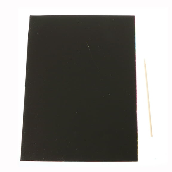 Yokua 10 Sheets A4 Magic Scratch Art Painting Paper With Drawing Stick Kids Toy Gift