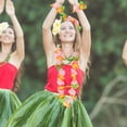 thumbnail image 5 of 6 piezas de la guirnalda hawaiana, collar de diadema con flores artificiales, brazalete 4 en 1 juego de fiesta en la playa tropical (7th + 8th + 9th + 10th + 11th + 12th Color), 5 of 5