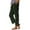 Green #815, variant on Bovemsi Women's Casual Pants Plus Size For Women Linen High Elastic Waist Drawstring Ankle Business Pull On With Pockets for Travel