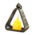 thumbnail image 2 of Lámpara de noche, luz suave, decoración de habitación, pequeño regalo, lámpara de mesa triangular, adorno para interiores, oficina, chimenea, bronce, 2 of 8