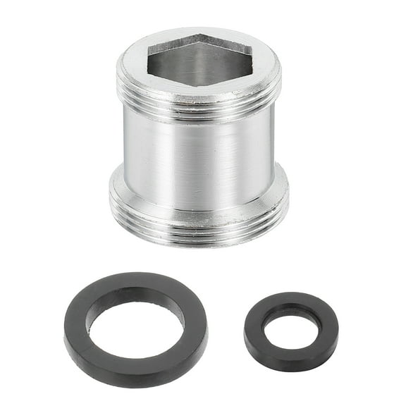 Faucet Aerator Adapter, M20 Male to M22 Male with Washer, 20mm Length