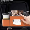 thumbnail image 6 of Hunlyman Car Back Seat Organizer with Cup Holders, Backseat Organizers Hanging Storage, for Hold Drinks, Handbag, Compatible with Most Vehicles, 6 of 9