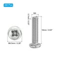 thumbnail image 2 of Uxcell Phillips Pan Head Screws, 60 Pack M4-0.7 x 16mm 304 Stainless Steel 18-8 Full Thread Pan Head Machine, 2 of 7