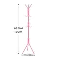 9 Hooks Coat Rack Stand Simple Freestanding Standing Coat and Hat Hanger Organizer Rack,White