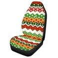 thumbnail image 5 of Jeiento Christmas Car Seat Covers Front Seats Only Xmas Driver Seat Covers Protector Stretchy High Bucket Seat Covers Universal Automotive Accessory for SUV Van Truck, 5 of 6