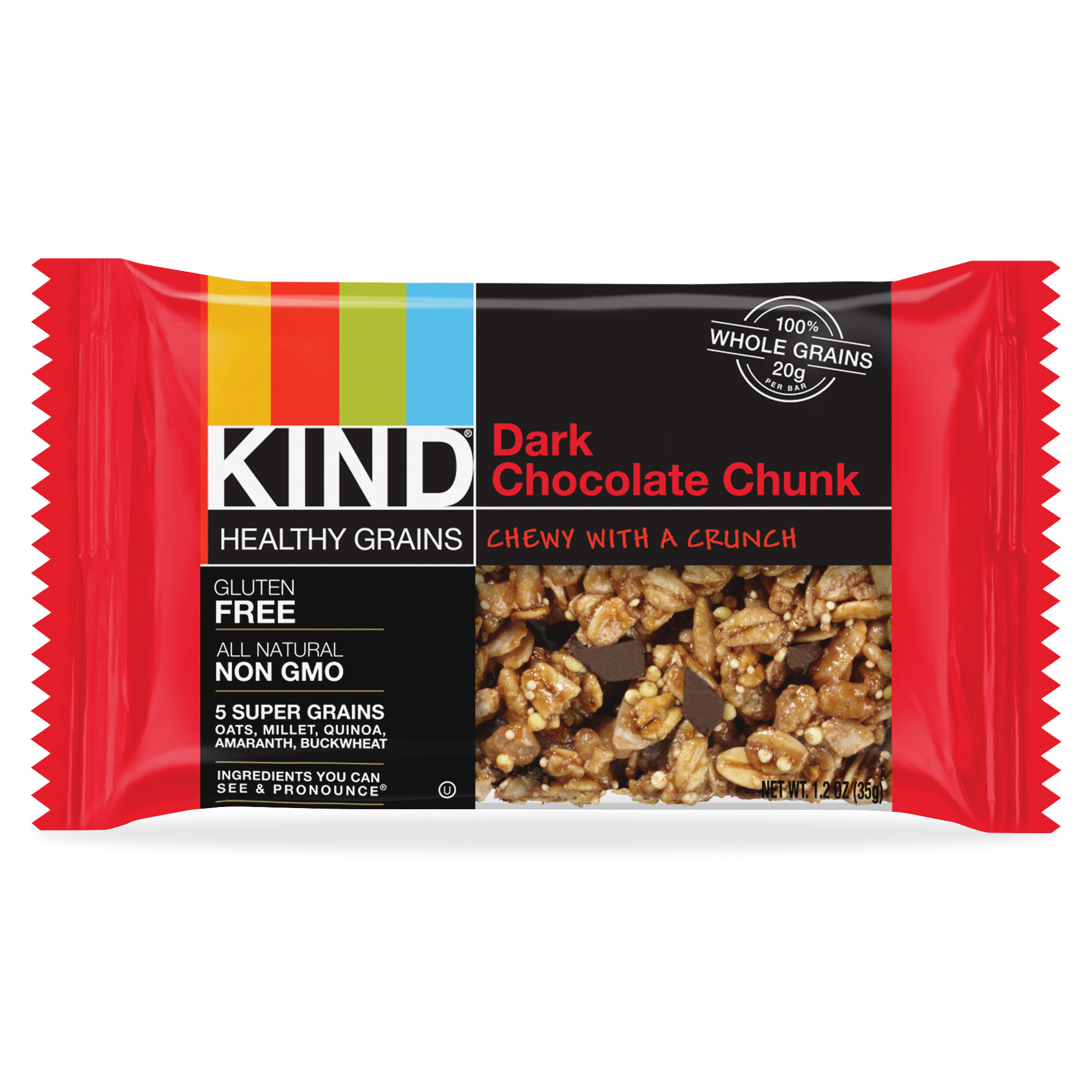 (Price/Case)KIND 18082 Kind Granola Bar Dark Chocolate Chunk Healthy Grains Bar 1.2 Ounce Bar