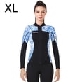 thumbnail image 2 of Vela de buceo 3mm Tops de traje de neopreno Premium Neopren Titsuits UV Protección de UV Buceo de buceo Scuba de canoa para aeróbicos de agua Snorkeling Blue XL seitruly OD003290-09, 2 of 7