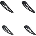 thumbnail image 2 of 20 Pack Hair Clips, 2 Inch Metal Hair Clips, Kids Barrettes Girls' Hair Accessories, Barrettes Women Metal Snap Hair Clips Accessories Non-Slip Black, 2 of 5
