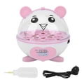 thumbnail image 1 of Incubadora semiautomática para el hogar, pequeña incubadora de 9 huevos para pollo, pato, pájaro, paloma, codorniz, 110-240V (enchufe rosa del Reino Unido), 1 of 5
