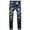 Blue Full Length Pants Jeans C, variant on safuny Stretch Trousers for Men Fashion Fall Spring Trousers Comfy Lounge Casual Soft Pockets Relaxed Elastic Waist Solid Color Full Length Pants Jeans Blue M(31)