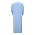 thumbnail image 6 of ZZHZGZ Mens 4Th of July Shirt Men T Shirts Pack Mens V Neck Long Sleeve Kaftan Thobe Long Gown Shirt Robe Casual Gown Xxl, 6 of 8