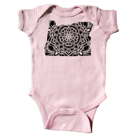 

Inktastic Oregon Silhouette Mandala Gift Baby Boy or Baby Girl Bodysuit