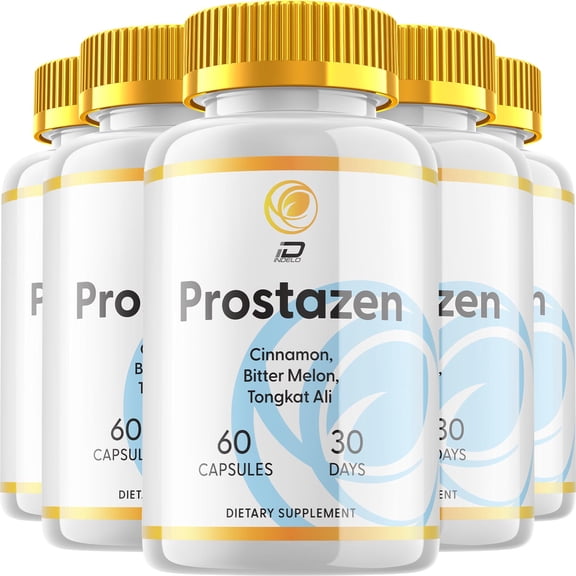 Prostazen Prostate Supplement for Men - Prostazem Advanced Energy Pills, Bladder Control Supplements, 5 Pack, 300 Capsules