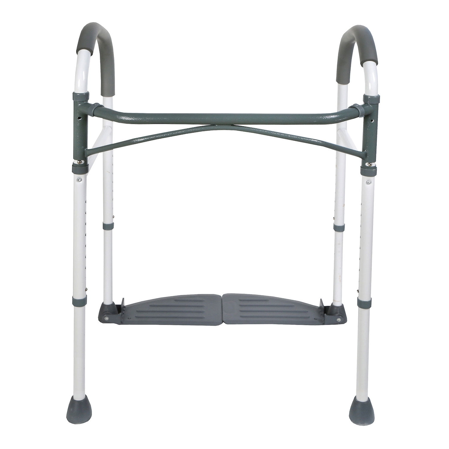 HEALTHLINE Aluminum Toilet Frame With Foot Plate, Convenient Foldable