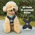 thumbnail image 4 of Pawaboo Dog Harness with Leash Set, X-Frame No Pull Pet Harness, Adjustable Choke Free Dog Vest Harness for Small Medium Dogs & Puppies, Breathable Puppy Vest with Leash for Walking Outing (S, Black), 4 of 7