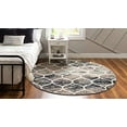 thumbnail image 3 of Unique Loom Trellis Frieze Collection Lattice Moroccan Geometric Modern Round Rug, 6 Feet, Multi/Blue, 3 of 5