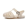 thumbnail image 5 of LoyisViDion Toddler Shoes Clearance Children Sandals Shoes Girls Boys Soft Princess Shoes Candy Jelly Beach Roman Slippers White 2-2.5 Years, 5 of 8
