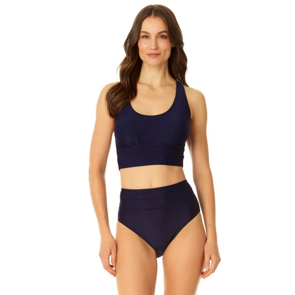Coppersuit - Women's Banded Halter Longline Bra Swim Top