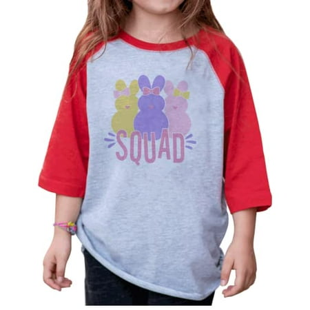 

7 ate 9 Apparel Girls Happy Easter Shirts - Bunny Squad Red Shirt 6 Months
