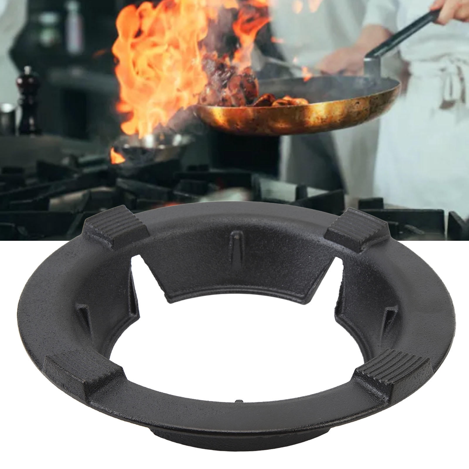 YAHHU Cast‑Iron Gas Stove Windproof Bracket – Energy‑Saving, Anti‑Slip, All‑Around Wind Protection for Outdoor & Home Kitchens