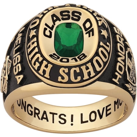 Order Now for 2025 Graduation, Freestyle Women's Yellow Celebrium Double Row Classic Birthstone Class Ring, Personalized, High School or College