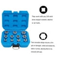 thumbnail image 4 of Bolt Nut Remover Extraction Socket Tool, 3/8 Inch Metric Bolt Extractor Socket Set 11PCS Strong Gripping Force  for Damaged Rusted Fasteners, 4 of 7