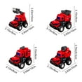 thumbnail image 6 of syligr 4 PCS Construction Vehicles Toy Set Press & Go Kids Toys with Excavator Crane Fire Truck Wrecking Vehicle for Toddlers Boys Age 3 4 5 6 Sandbox Play Gift Idea, for Birthday Christmas, 6 of 6
