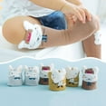 thumbnail image 4 of 3 Pairs Newborn Knee High Socks Cute Fox Chicken Baby Socks Toddler Socks, 4 of 10