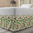 thumbnail image 1 of Vegetables Bed Skirt, Continuous Pattern with Detailed Colored Drawn Delicious Natural Healthy Food, Elastic Bedskirt Dust Ruffle Wrap Around for Bedding Decor, 4 Sizes, Multicolor, by Ambesonne, 1 of 2