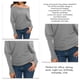 thumbnail image 5 of Sudadera de manga larga con hombros descubiertos, informal, holgada, de moda, para mujer, 5 of 6
