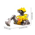 thumbnail image 2 of BallsFHK Children.s Toy Cars For Boys Aged 3, 4, 5, 6, And 7, Small Sliding Toy Cars, Reverse Excavator Robots, Children.s Birthday Gifts, 2 of 2