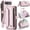 Pink, variant on TECH CIRCLE Flip Wallet Case for Google Pixel 10 Pro / 10 (2025 Release, 6.3") with Wrist Lanyard/Crossbody Shoulder Strap, 7 Card Slots, 2 Pockets, RFID Blocking, Support Wireless Charging, Purple