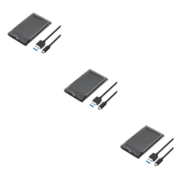 Cateissary Carcasa HDD USB3.0 tipo C SSD carcasa externa de estado sólido 2,5 pulgadas SATA a USB 6Gbps compatible con dispositivo móvil de alta Type4 NO4