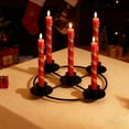 thumbnail image 4 of Advent Wreath Candle Holder Round Advent Candle Holders For 5 Candles Advent And Decorations Gold Metal Ring Candles Stand For Home Pillar Stands Candle Holder Table Candle Table Candle Holder Modern, 4 of 5