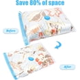 thumbnail image 5 of Vacuum Storage Bags Set of 5 Vacuum Bag Storage Bags -40x50- Reusable Travel Compression Bags Vacuum Storage Bags for Clothes, Duvets, Bedding, Pillows and More, 5 of 5