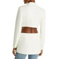 thumbnail image 5 of Bardot Womens Cassian Cut-Out Office One-Button Blazer, 5 of 8