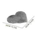 thumbnail image 2 of WMGHA Fluffy Faux Sheepskin Heart Shaped Rug, Aesthetic Fur Rug, Artistic Accent Rugs for Bedroom, Living Room, Sofa, Floor Mat, Valentine's Day Home Decor, 15.7 x 19.6 inchs, 2 of 5