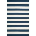 thumbnail image 2 of SAFAVIEH Montauk Saranna Striped Cotton Area Rug, Navy/Ivory, 10' x 14', 2 of 6