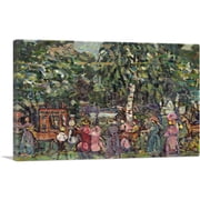 ARTCANVAS The Deer Park 1914 Canvas Art Print by Maurice Prendergast - Size 12 x 8 0.75 Deep