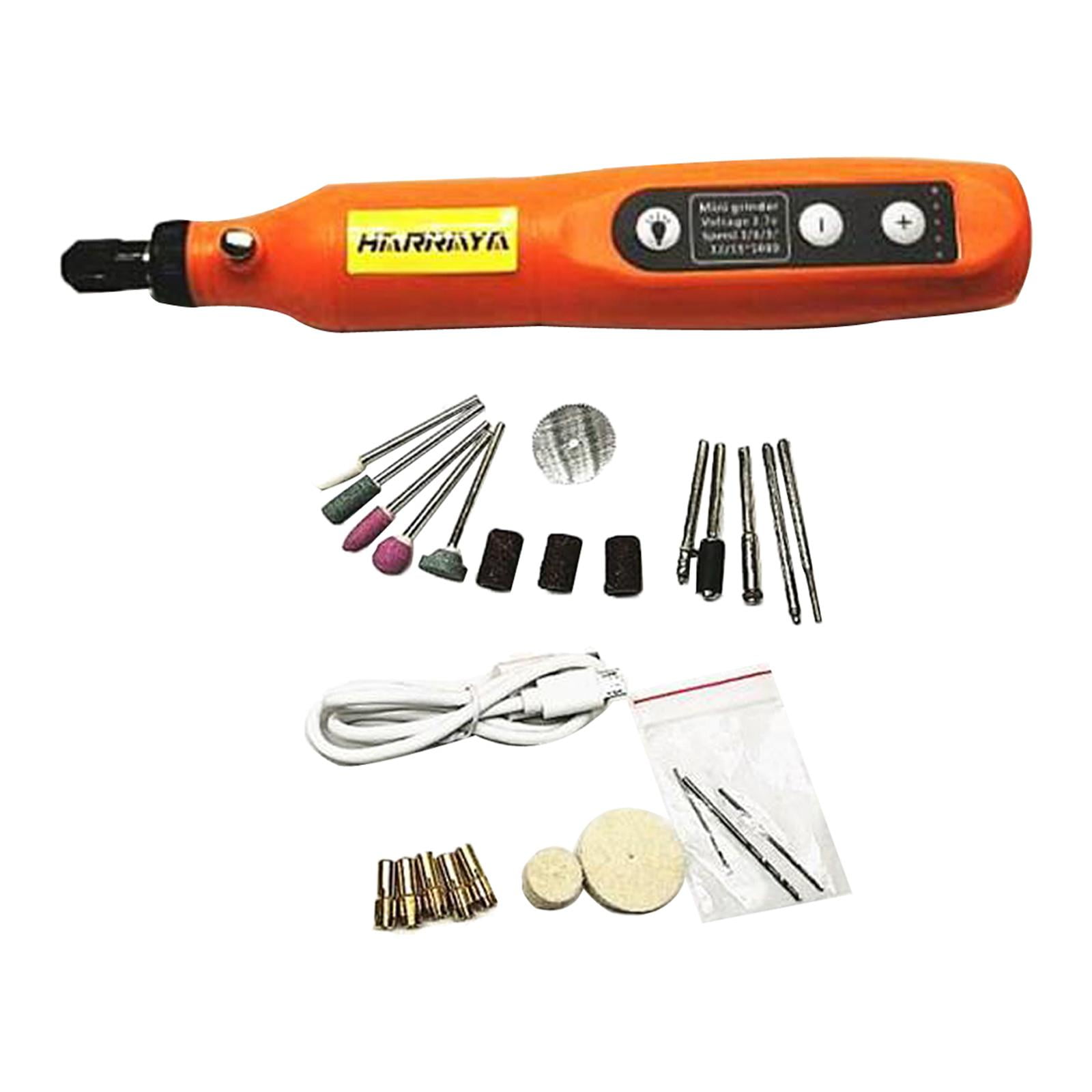 Hobby Craft Mini Drill Rotary Tool Set with LED Light for Hobby Projects 26PC Walmart