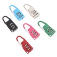 thumbnail image 4 of NIAIZEK 6pcs Multicolor Mini Digit Password Lock for Luggage Suitcase Baggage Toolbox Home Travel Security Locking(2.17X0.79X0.28in), 4 of 7