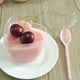 thumbnail image 4 of FELTECHELECTR 10 juegos de vasos transparentes de gelatina, pudín, mousse, postre, recipiente de plástico con forma de corazón (vaso, cuchara y tapa) de 150 ml., 4 of 7