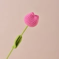 thumbnail image 1 of Tulipán artificial de crochet terminado a mano Flor de loto holandesa, 1 of 6