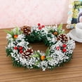 thumbnail image 5 of Christmas Artificial Garland Door Hanging Ornaments Pre-decorated with Berries Pinecones New Year Party Decor, 5 of 6