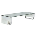thumbnail image 3 of Mount-It MI-7265 Computer Monitor Stand with USB Desktop Riser, Clear Tempered Glass & Aluminum Legs, 3 of 5
