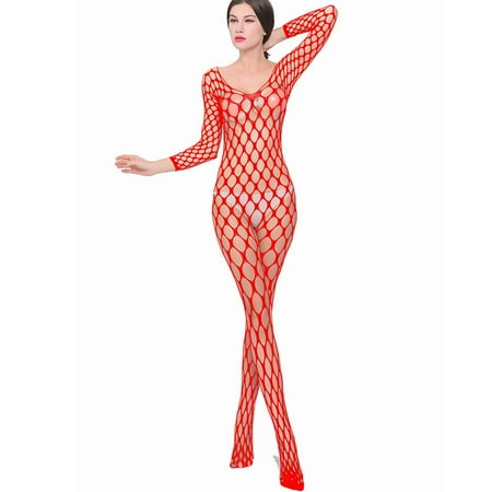 Pxiakgy lingerie for women Women s Hollow Out Net Skirt Transparent Mesh Bodycon Underwear Red + One size