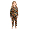 thumbnail image 2 of 3-4 Years Tween Girls Short Sleeve Print Shirts Tops Pants Outfits Pj Set For Girls Halloween Pajama Set, 2 of 9