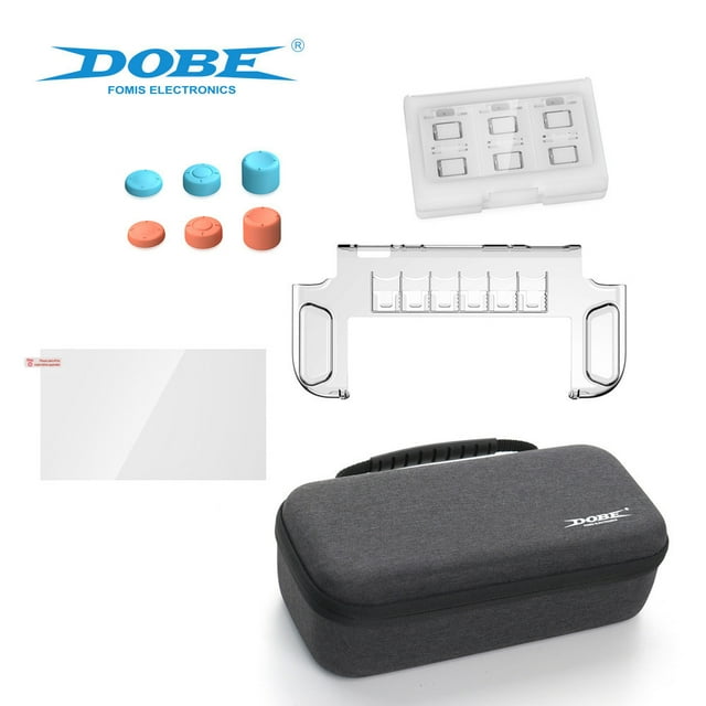 Nintendo Switch 2 Ensemble d'Accessoires 10-en-1 - Étui de Rangement Rigide + Coque de Protection Cristal Clair + Protecteur d'Écran en Verre Trempé 9H + Étui pour Cartes de Jeu + Poignées pour Pouces, Trousse Tout-en-un