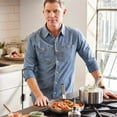 thumbnail image 2 of GreenPan x Bobby Flay Stainless Steel 12 Piece Cookware Pots and Pans Set, Professional Grade Tri Ply, Healthy Ceramic Nonstick, Induction Suitable, Dishwasher & Oven Safe, Stay Cool Handles, 2 of 9